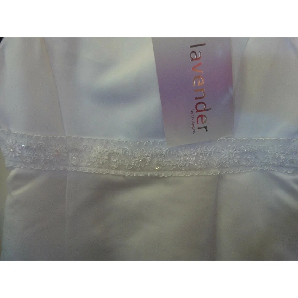 lavender by US angels white comunion flower girl 10 formal dress See description